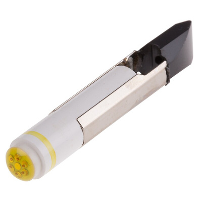 RS PRO Yellow LED Indicator Lamp, 24V dc, Telephone Slide Base, 6.8mm Diameter, 45mcd