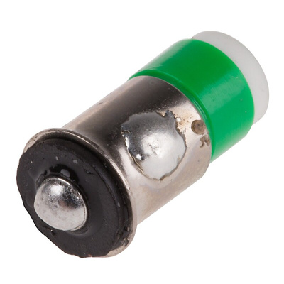 RS PRO Green LED Indicator Lamp, 28V dc, Midget Flange Base, 6mm Diameter, 35mcd