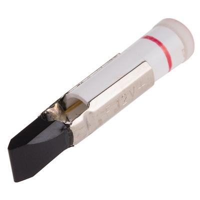 RS PRO Red LED Indicator Lamp, 12V dc, Telephone Slide Base, 5.5mm Diameter, 36mcd