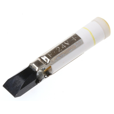 RS PRO Yellow LED Indicator Lamp, 24V dc, Telephone Slide Base, 5.5mm Diameter, 63mcd