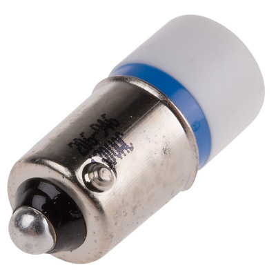 RS PRO Blue LED Indicator Lamp, 130V ac, BA9s Base, 10mm Diameter, 175mcd