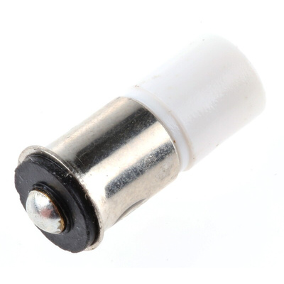 RS PRO White LED Indicator Lamp, 24V dc, Midget Flange Base, 6mm Diameter, 2070mcd