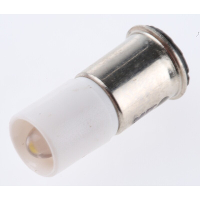 RS PRO White LED Indicator Lamp, 24V dc, Midget Flange Base, 6mm Diameter, 2070mcd