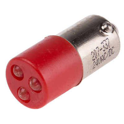 RS PRO Red LED Indicator Lamp, 24V ac/dc, 990 x 3mcd
