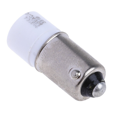 RS PRO White LED Indicator Lamp, 60V ac/dc, BA9s Base, 10mm Diameter, 300mcd