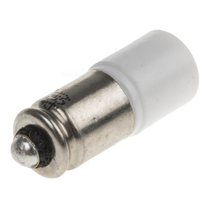 RS PRO White LED Indicator Lamp, 48V ac/dc, Midget Groove Base, 6.1mm Diameter, 1400mcd