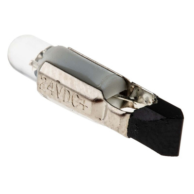 RS PRO White LED Indicator Lamp, 24V dc, Telephone Slide Base, 5.5mm Diameter, 1500mcd