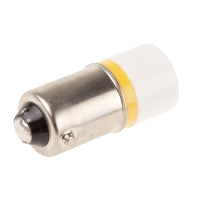 RS PRO Yellow LED Indicator Lamp, 60V ac/dc, BA9s Base, 10mm Diameter, 100mcd