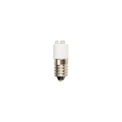 RS PRO White LED Indicator Lamp, 24V ac/dc, E10 Base, 10mm Diameter, 3 x 2070mcd