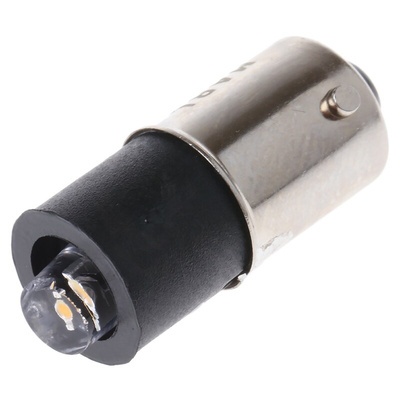 Marl White LED Indicator Lamp, 48V ac/dc, BA9s Base, 4.9mm Diameter, 9200mcd