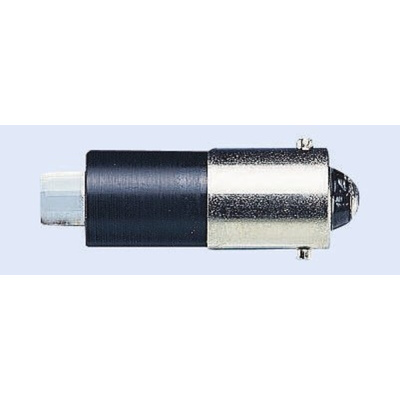 Marl Yellow LED Indicator Lamp, 24V dc, BA9s Base, 4.9mm Diameter, 4800mcd