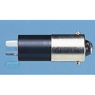 Marl White LED Indicator Lamp, 60V dc, BA9s Base, 4.8mm Diameter, 1500mcd