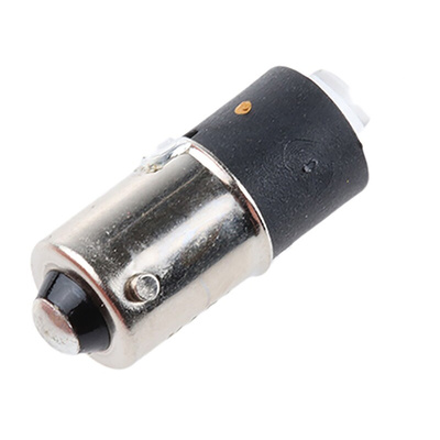 Marl Yellow LED Indicator Lamp, 110V dc, BA9s Base, 4.8mm Diameter, 1200mcd