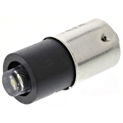 Marl White LED Indicator Lamp, 24 → 28V dc, BA9s Base, 4.9mm Diameter, 14000mcd