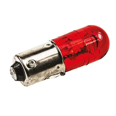 Dialight Red LED Indicator Lamp, 28V dc, BA9s Base, 10mm Diameter, 525mcd