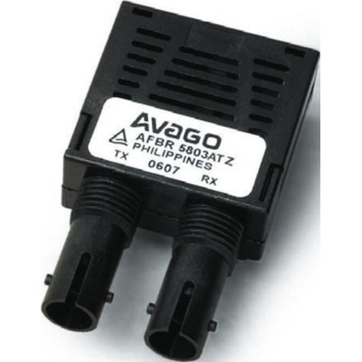 Broadcom AFBR-5803ATQZ Fibre Optic Transceiver, ST Connector, 155Mbit/s, 1360nm 10-Pin