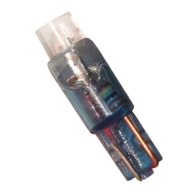 JKL Components Blue LED Indicator Lamp, 24V, Wedge Base, 4.5mm Diameter