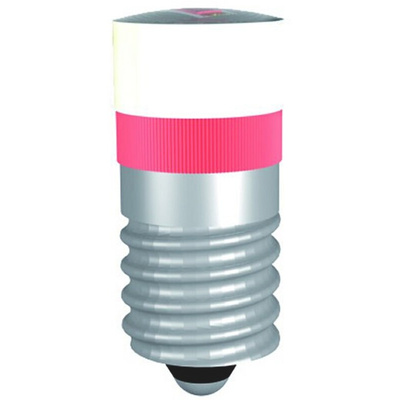 Signal Construct Blue LED Indicator Lamp, 24V ac/dc, E10 Base, 9.7mm Diameter, 250mcd