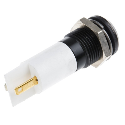 RS PRO White Panel Mount Indicator, 24V dc, 14mm Mounting Hole Size, IP67