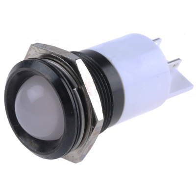 RS PRO Green, Red, Yellow Panel Mount Indicator, 24V dc, 22mm Mounting Hole Size, Solder Tab Termination