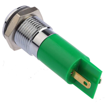 RS PRO Green Panel Mount Indicator, 24 → 36V dc, 14mm Mounting Hole Size