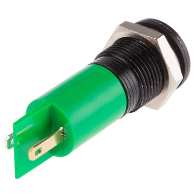 RS PRO Green Panel Mount Indicator, 24 → 36V dc, 14mm Mounting Hole Size