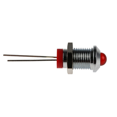 RS PRO Red Panel Mount Indicator, 2V dc, 8mm Mounting Hole Size, IP67