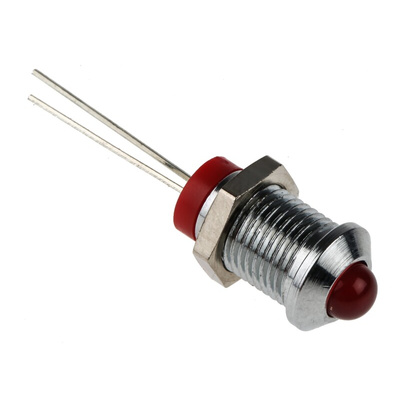 RS PRO Red Panel Mount Indicator, 2V dc, 8mm Mounting Hole Size, IP67