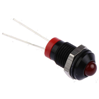 RS PRO Red Panel Mount Indicator, 2V dc, 8mm Mounting Hole Size, IP67