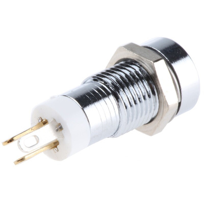 RS PRO Green, Red, Yellow Panel Mount Indicator, 2V dc, 8mm Mounting Hole Size, Solder Tab Termination