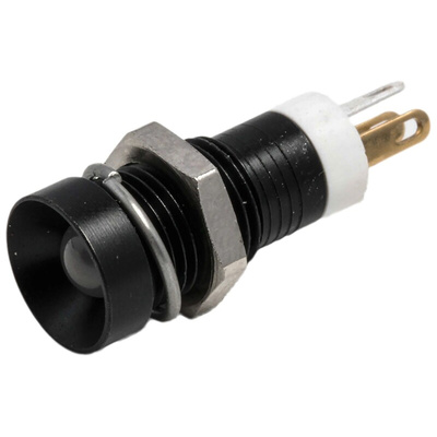 RS PRO Green, Red, Yellow Panel Mount Indicator, 2V dc, 8mm Mounting Hole Size, Solder Tab Termination