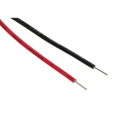RS PRO Red Panel Mount Indicator, 24V dc, 8mm Mounting Hole Size, Lead Wires Termination
