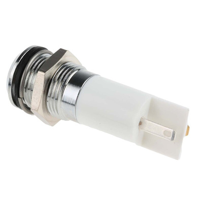 RS PRO White Panel Mount Indicator, 14mm Mounting Hole Size, IP67