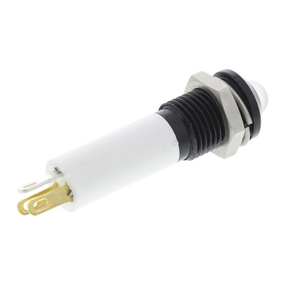 RS PRO Green, Red, Yellow Panel Mount Indicator, 12V dc, 8mm Mounting Hole Size, Solder Tab Termination, IP67