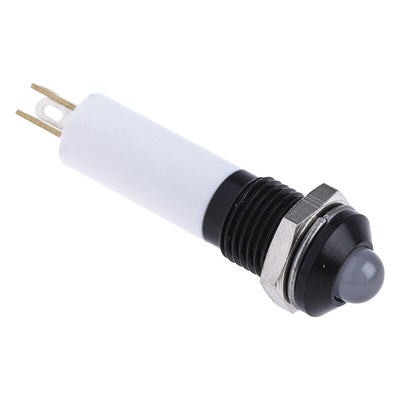 RS PRO Green, Red, Yellow Panel Mount Indicator, 24V dc, 8mm Mounting Hole Size, Solder Tab Termination, IP67