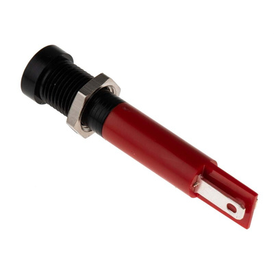 RS PRO Red Panel Mount Indicator, 24V dc, 8mm Mounting Hole Size, Solder Tab Termination
