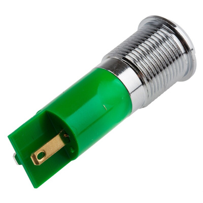 RS PRO Green Panel Mount Indicator, 48 → 65V dc, 14mm Mounting Hole Size