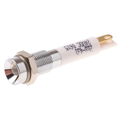 RS PRO Green, Red Panel Mount Indicator, 24V dc, 6mm Mounting Hole Size, Solder Tab Termination