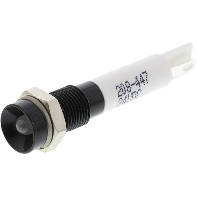 RS PRO Green, Red Panel Mount Indicator, 24V dc, 6mm Mounting Hole Size, Solder Tab Termination