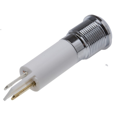 RS PRO White Panel Mount Indicator, 12mm Mounting Hole Size, Solder Tab Termination, IP67