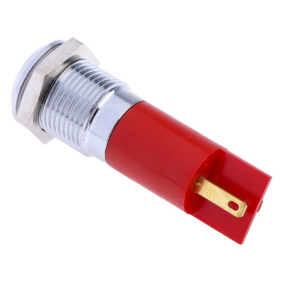 RS PRO Red Panel Mount Indicator, 24 → 36V dc, 14mm Mounting Hole Size, IP67