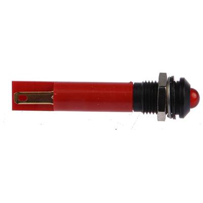 RS PRO Red Panel Mount Indicator, 230V ac, 8mm Mounting Hole Size
