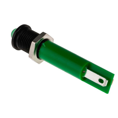 RS PRO Green Panel Mount Indicator, 230V ac, 8mm Mounting Hole Size