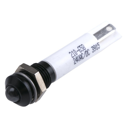 RS PRO White Panel Mount Indicator, 8mm Mounting Hole Size, Solder Tab Termination, IP67