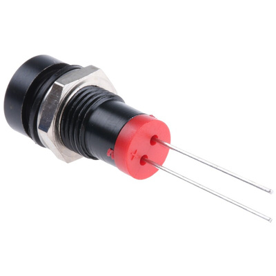 RS PRO Red Panel Mount Indicator, 2V dc, 8mm Mounting Hole Size, IP67