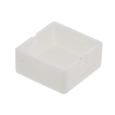 Indicator Lens Square Style, White, 20.5mm Long