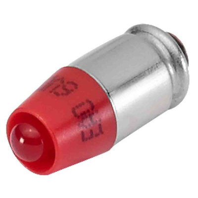 EAO White LED Indicator Lamp, 28V ac/dc, T1 3/4 MG Base, 6.1mm Diameter, 750mcd