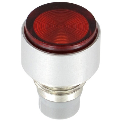 Panel Mount Indicator Lens Rectangle Style, Red