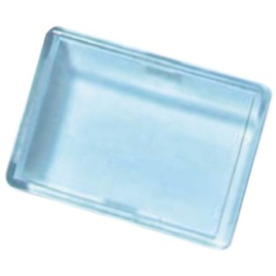 Panel Mount Indicator Lens Rectangle Style, Clear, 24mm Long