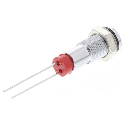 RS PRO Red Panel Mount Indicator, 2V dc, 6mm Mounting Hole Size, IP67